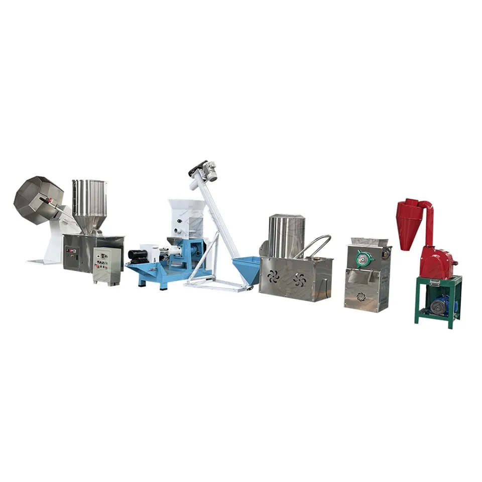 Línea de producción de pellets de alimentación de peces y camarones